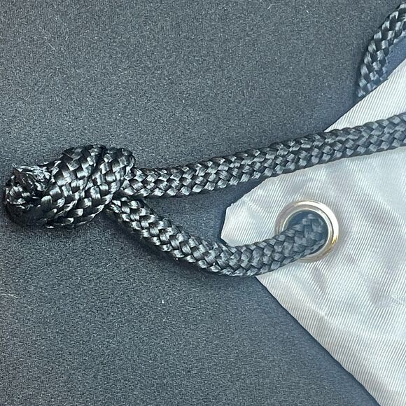 ~ HUNTER Backpack Lightweight Strong Nylon Drawstring Cinch Adjustable Gray Blk - Picture 11 of 15